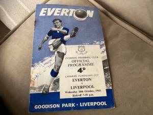 Everton v Liverpool Floodlight cup programme 18/10/61 for sale on Ebay