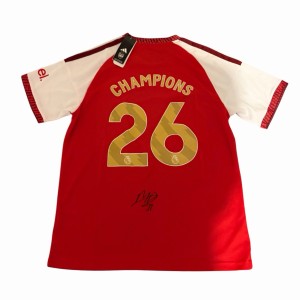 Max Dowman Hand Signed Champions 26 Shirt With Exact Proof for sale on Ebay