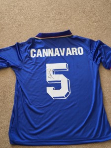 Fabio Cannavaro Signed Italy Shirt with COA for sale on Ebay