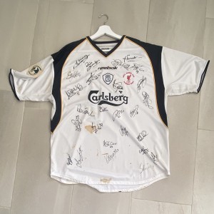 Liverpool FC Reebok Hamann 16 Signed Football Shirt UEFA Super Cup Monaco 2001 for sale on Ebay
