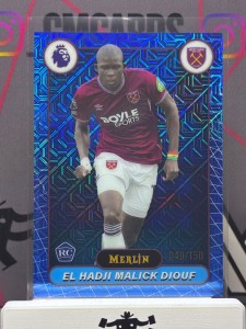 2025-26 Topps Merlin Premier League El Hadji Malick Diouf Blue Mojo/150 West Ham for sale on Ebay