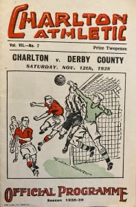 Charlton Athletic v Derby County Div 1 1938/39 for sale on Ebay