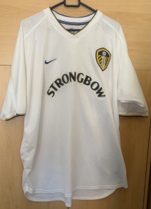 Vintage Leeds United Home Shirt Nike Dri-Fit Strongbow 2001-03 - Large for sale on Ebay