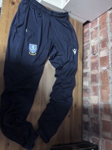 MACRON SHEFFIELD WEDNESDAY TRACK SUIT BOTTOMS ADULT SIZE LARGE THE OWLS for sale on Ebay