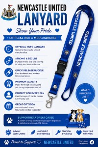 (T.FAB.105) official Newcastle United FC lanyard ONLY for sale on Ebay