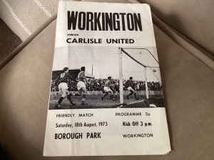 Workington v Carlisle United pre season friendly prog. 18/8/73 for sale on Ebay