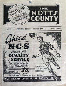 Notts County v Bristol City Div 3 (S) 1948/49 for sale on Ebay