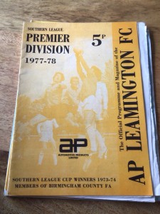 A.P. Leamington v Alvechurch 1977/78 for sale on Ebay
