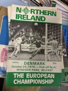 1978 Northern Ireland v Denmark for sale on Ebay