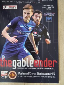 Montrose v Stenhousemuir 22nd December 2018 for sale on Ebay