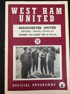 Full set of West Ham United home League One programmes 1961/62 for sale on Ebay