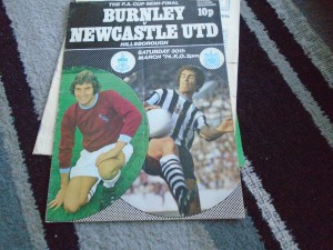 BURNLEY V NEWCASTLE UNITED 1973-4 FA CUP SEMI FINAL @ HILLSBOROUGH for sale on Ebay