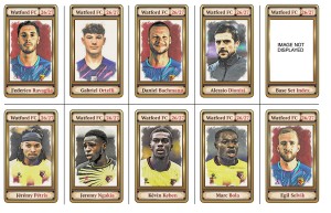 WATFORD FC : 26/27 : Complete Base Set of 30 Football Trading Cards for sale on Ebay