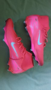 Nike Mercurial Football Boots Pink/Turquoise UK 12 Changeable Studs for sale on Ebay