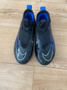 Nike AIR Zoom Mercurial Football Boots Blue Black Size 4.5 for sale on Ebay