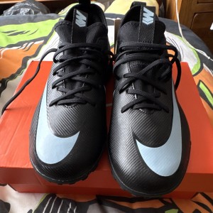 Nike JR Zoom Vapor 16 Academy TF Football Boots Astro Soles Black/Blue size 4.5. for sale on Ebay