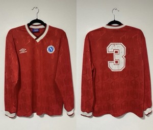 Napoli 1991-93 Umbro Template Voiello Shirt M Long Sleeve Serie A U21 Rare  for sale on Ebay