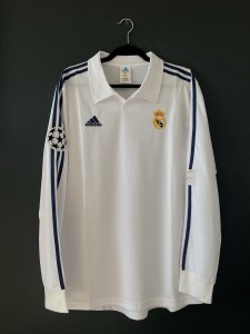 Real Madrid 2001/02 Home Football Shirt Long Sleeve XL #5 Zidane Adidas UCL for sale on Ebay