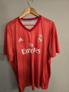 Real Madrid 2018-2019 Red Third Football Shirt Men’s Size XXL 2XL Adidas for sale on Ebay