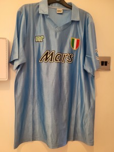 Vintage SSC Napoli 1990-91 Home Shirt Mars Sponsor  Size XL (Fits Large) Superb for sale on Ebay