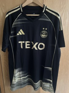 Aberdeen FC - Black  Away Shirt 2025/26 - Adidas - 2XL / XXL for sale on Ebay