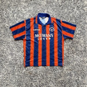 VINTAGE MENS AUTHENTIC GLASGOW RANGERS FC 1993-94 AWAY SHIRT - Size M for sale on Ebay