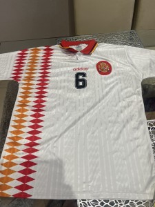 Spain Home Football Shirt 1994 Size large Jersey Retro Home España for sale on Ebay
