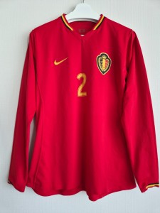 Nike Belgium 2006-08 Match Worn Shirt #2, Long Sleeve. size L for sale on Ebay