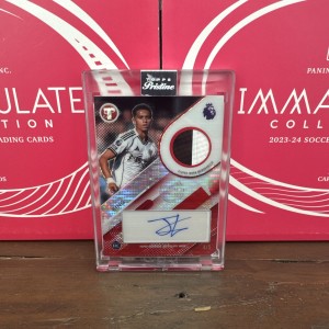 Topps Pristine 2026 Fulham Josh King Player Worn Relic Auto 4/5 Rookie Card 🔥🔥 for sale on Ebay