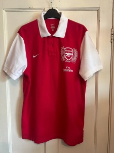 Nike Arsenal FC 125th Anniversary Home Polo Shirt 2011/12 Season Size L for sale on Ebay