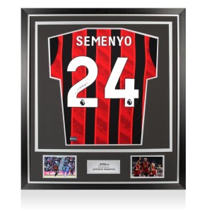 Antoine Semenyo Back Signed AFC Bournemouth 2025-26 Home Shirt In Classic Frame for sale on Ebay