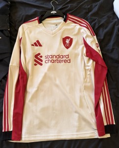 Liverpool FC 2025/26 Away Shirt Size L Long Sleeve for sale on Ebay