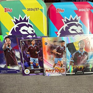 Topps Premier League Aston Villa Nitro Boost 2026/27 Rookie Tielemans Rogers (4) for sale on Ebay
