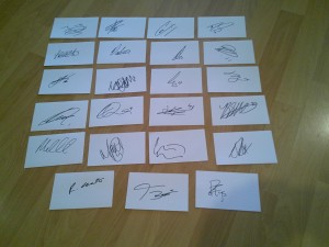 23 signed cards of sheffield united players and staff 2026/27 season squad for sale on Ebay