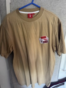 Nottingham Forest T Shirt Camal Colour Size Large for sale on Ebay