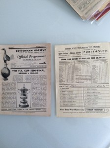 FA CUP SEMI FINAL 29.03.1952 WITH INSERT ARSENAL V CHELSEA PLAYED AT TOTTENHAM for sale on Ebay