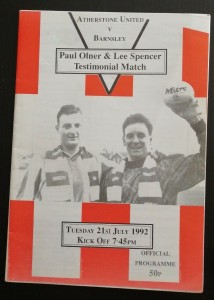 Atherstone v Barnsley Friendly Programme 21/07/92 for sale on Ebay