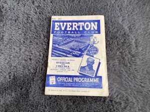 EVERTON V CHELSEA 1948/49 for sale on Ebay