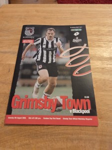 GRIMSBY TOWN V BLACKPOOL- 08/09/26- CARABAO CUP- MATCH PROGRAMME for sale on Ebay