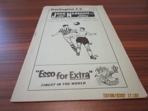 DARLINGTON  v  PRESCOT  CABLES  1959/60  F.A.CUP 1st ROUND - NOVEMBER 14th for sale on Ebay