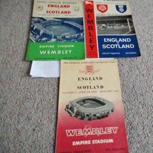 3 x  England v Scotland Home Football Programmes 1960,s. for sale on Ebay