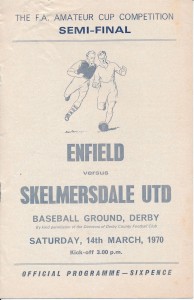 FA AMATEUR CUP SEMI FINAL 1970 Skelmersdale United v Enfield @ Derby County for sale on Ebay