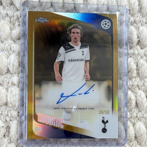 Topps Chrome Premier League Luka Modric Tottenham Hotspur Autograph 39/50 for sale on Ebay