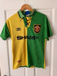 Authentic Manchester United 1992-1994 3rd shirt Size S for sale on Ebay