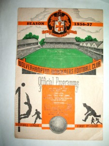 WOLVES V CARDIFF CITY ( SAT 27TH OCTOBER 1956 ) for sale on Ebay
