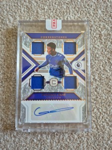 Everton Demarai Gray Panini Chronicles 22-23 Cornerstones Quad Patch Auto /34  for sale on Ebay