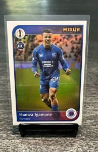 Topps Merlin Collections 2025 Hamza Igamane RC #120 04/30 Rangers F.C. for sale on Ebay