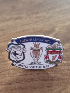 Cardiff City Vs Liverpool  18/19 Premier League Pin Badge for sale on Ebay
