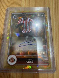 Djibril Cisse Topps Flagship Premier League 2026/2027 Autograph /50 Sunderland  for sale on Ebay