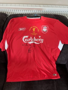 Liverpool FC Champions League/ European Cup bundle signed shirts for sale on Ebay